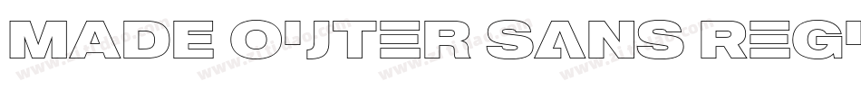 MADE Outer Sans Regular PERSONAL USE字体转换